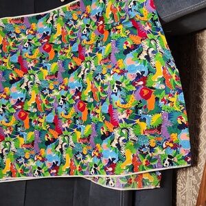 Vintage Granston Colorful Animal Print Jungle Animal Fabric 124" (3.44 yrds)x44